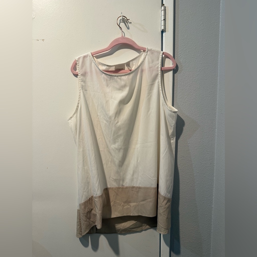 Chico's Elegant White and Cream Slip